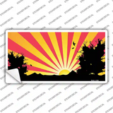 Southwest Red Sunset Novelty Sticker Decal