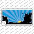 Southwest Blue Sunset Novelty Sticker Decal