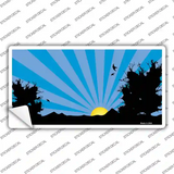 Southwest Blue Sunset Novelty Sticker Decal