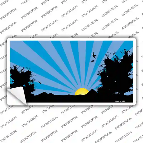 Southwest Blue Sunset Novelty Sticker Decal