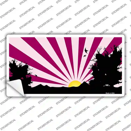 Southwest Pink Sunset Novelty Sticker Decal