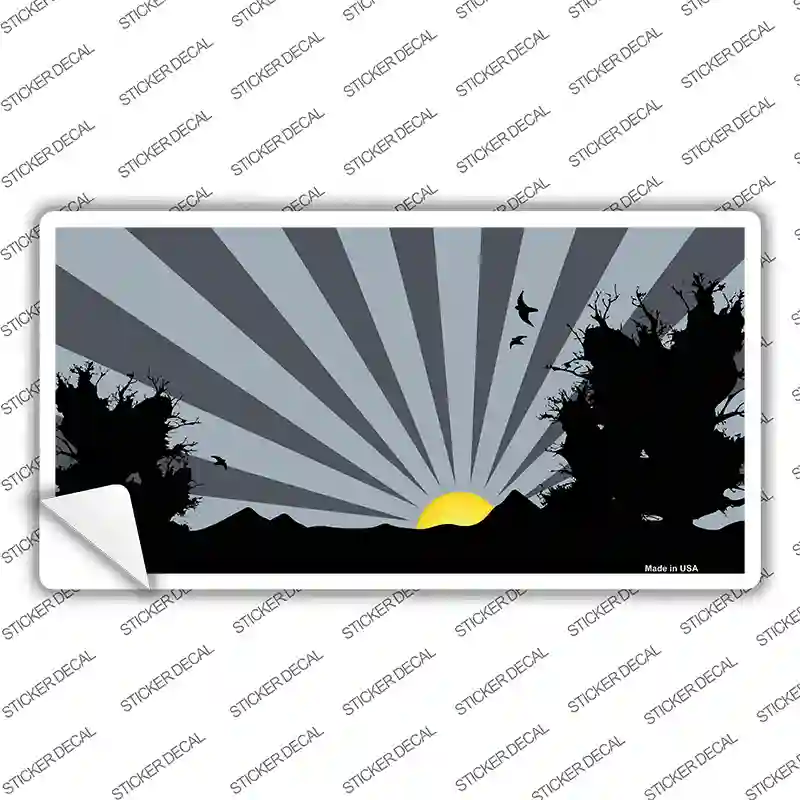 Southwest Gray Sunset Novelty Sticker Decal