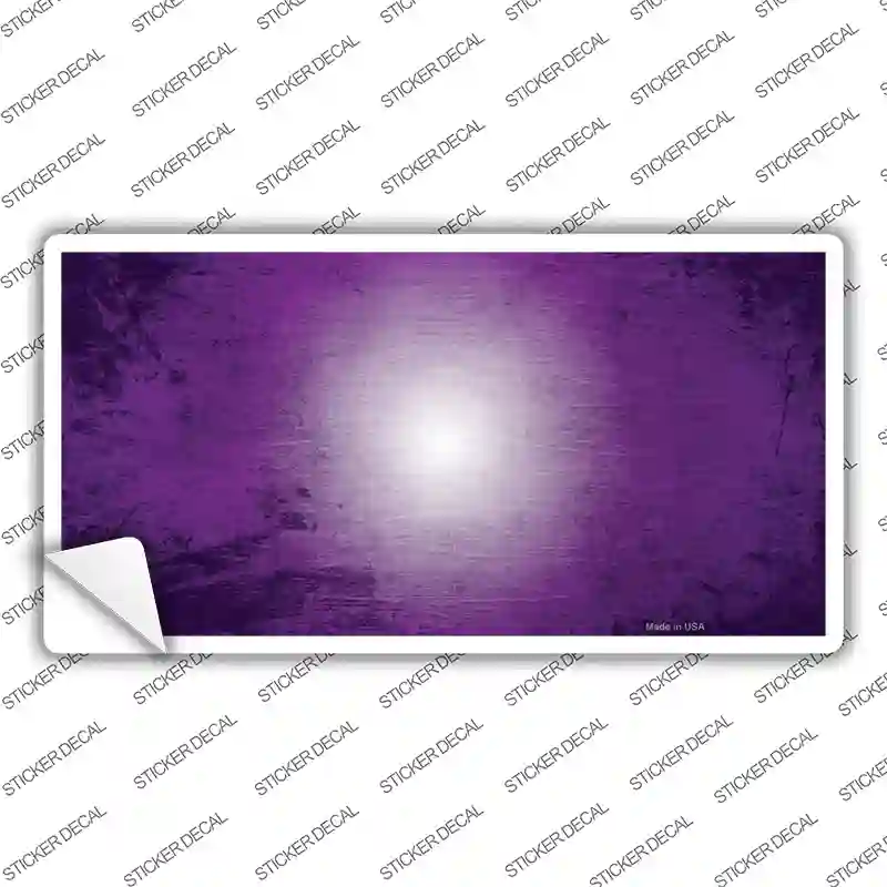 Purple White Fade Scratched Novelty Sticker Decal