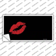 Red Lips Offset Novelty Sticker Decal