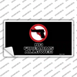 No Firearms Allowed Novelty Sticker Decal