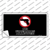 No Firearms Allowed Novelty Sticker Decal