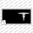 Cattle Skull Offset Novelty Sticker Decal