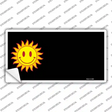 Sun Smiley Offset Novelty Sticker Decal