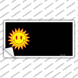 Sun Smiley Offset Novelty Sticker Decal