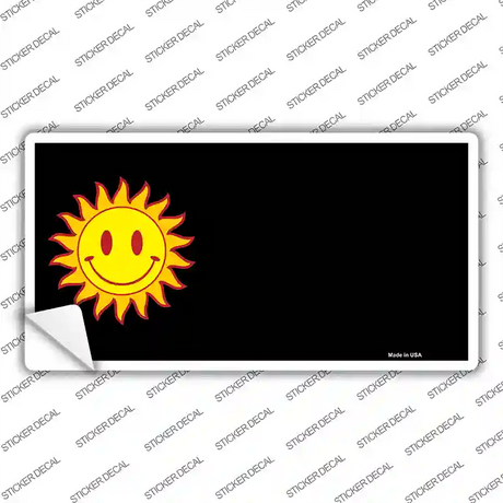 Sun Smiley Offset Novelty Sticker Decal