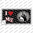 I Love My Doberman Novelty Sticker Decal