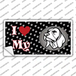 I Love My Beagle Dog Novelty Sticker Decal