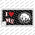 I Love My Bichon Frise Novelty Sticker Decal