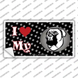 I Love My Bull Mastiff Novelty Sticker Decal