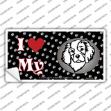 I Love My Cavalier King Charles Novelty Sticker Decal