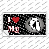 I Love My Cocker Spaniel Novelty Sticker Decal