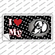 I Love My Daschund Novelty Sticker Decal