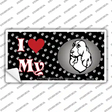 I Love My English Springer Spaniel Novelty Sticker Decal