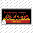 Bitch From Hell Flames Novelty Sticker Decal