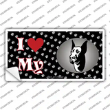 I Love My Great Dane Novelty Sticker Decal