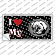 I Love My Lhasa Apso Novelty Sticker Decal