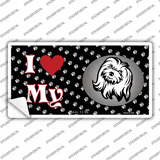 I Love My Maltese Novelty Sticker Decal