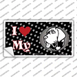 I Love My Mastiff Novelty Sticker Decal
