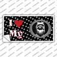 I Love My Pekingese Novelty Sticker Decal