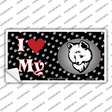 I Love My Pomeranian Novelty Sticker Decal