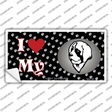 I Love My Saint Bernard Novelty Sticker Decal