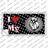 I Love My Shih Tzu Novelty Sticker Decal
