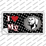 I Love My Weimaraner Novelty Sticker Decal