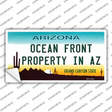 Ocean Front Property Novelty Sticker Decal
