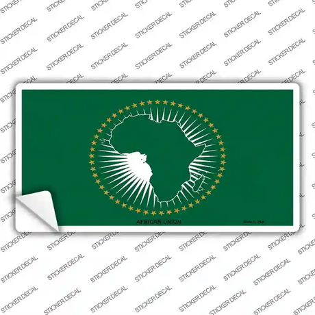 African Union Flag Novelty Sticker Decal