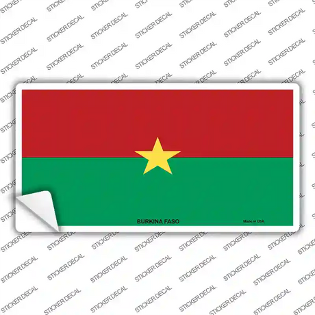 Burkina Faso Flag Novelty Sticker Decal