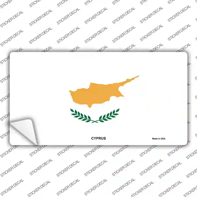 Cyprus Flag Novelty Sticker Decal