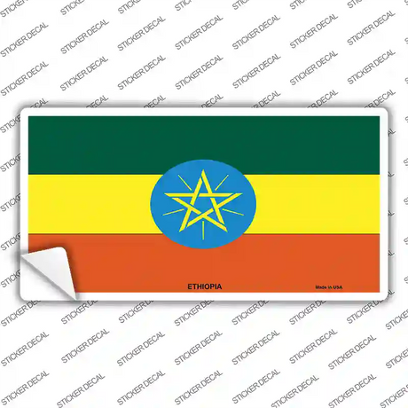 Ethiopia Flag Novelty Sticker Decal
