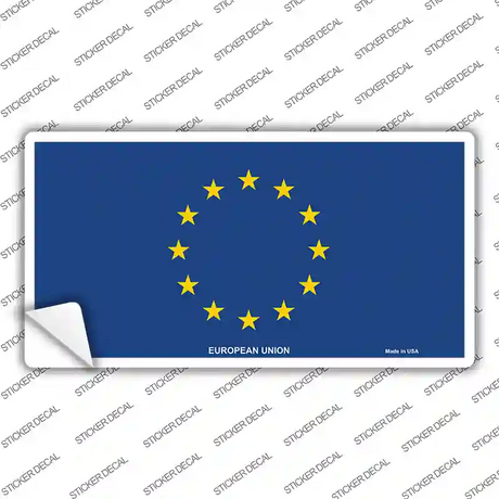 European Union Flag Novelty Sticker Decal