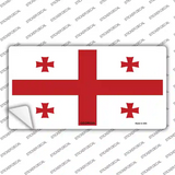 Georgia Flag Novelty Sticker Decal