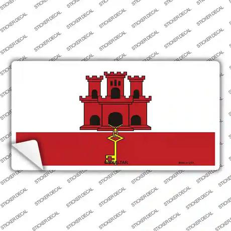 Gibraltar Flag Novelty Sticker Decal
