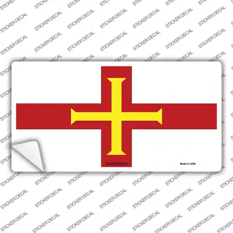 Guernsey Flag Novelty Sticker Decal