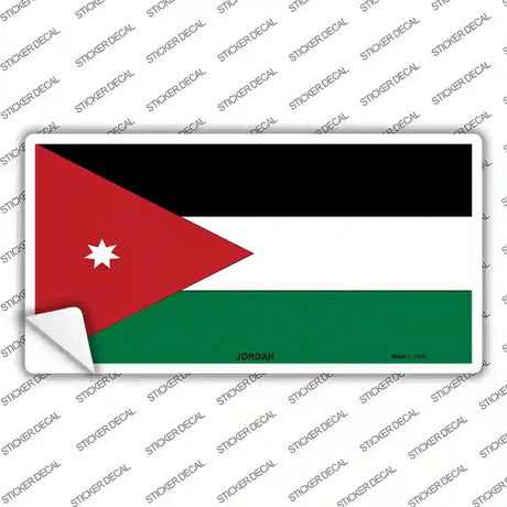 Jordan Flag Novelty Sticker Decal