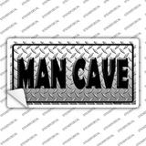 Man Cave Diamond Effect Novelty Sticker Decal