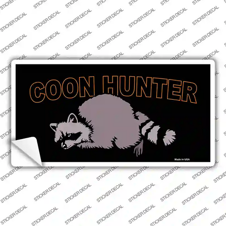 Coon Hunter Novelty Sticker Decal
