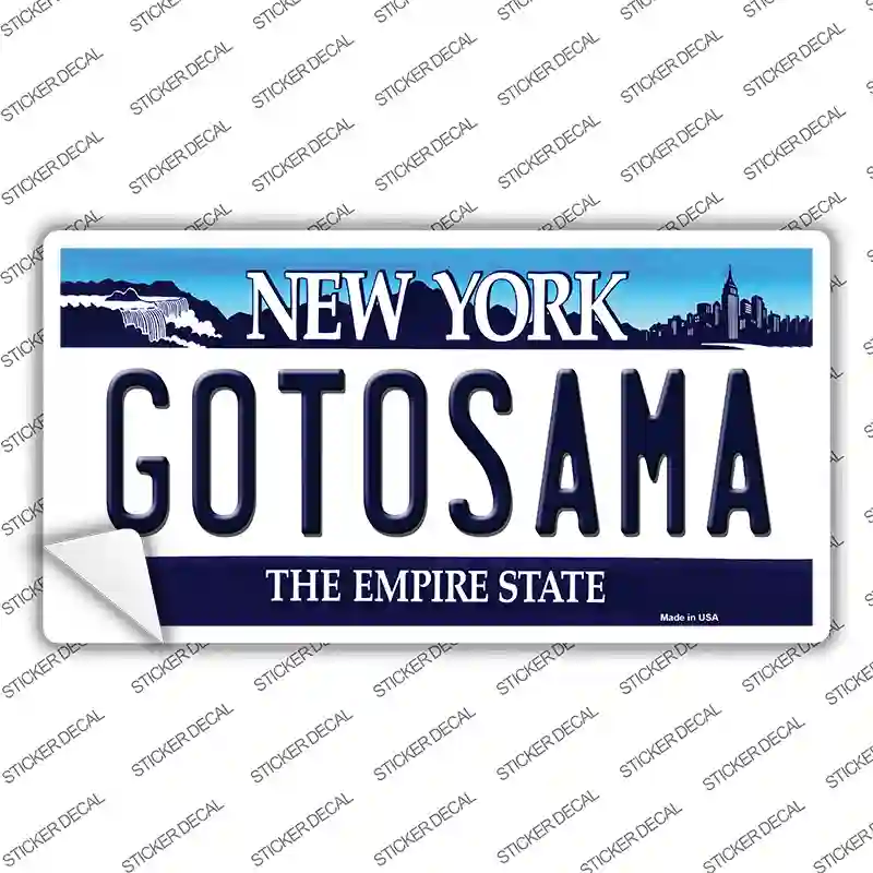 Gotosama New York Novelty Sticker Decal