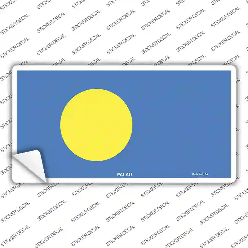 Palau Flag Novelty Sticker Decal