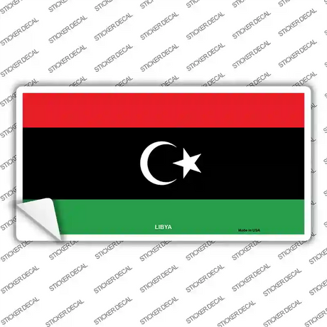 Libya Flag Novelty Sticker Decal