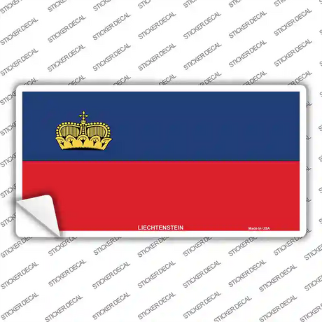 Liechtenstein Flag Novelty Sticker Decal