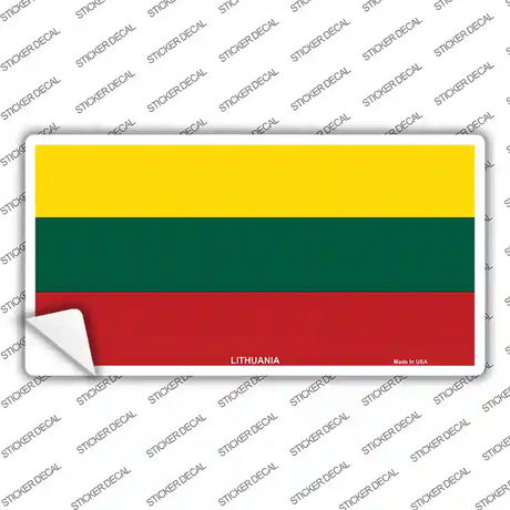 Lithuania Flag Novelty Sticker Decal