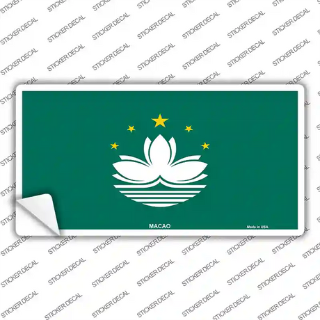 Macao Flag Novelty Sticker Decal